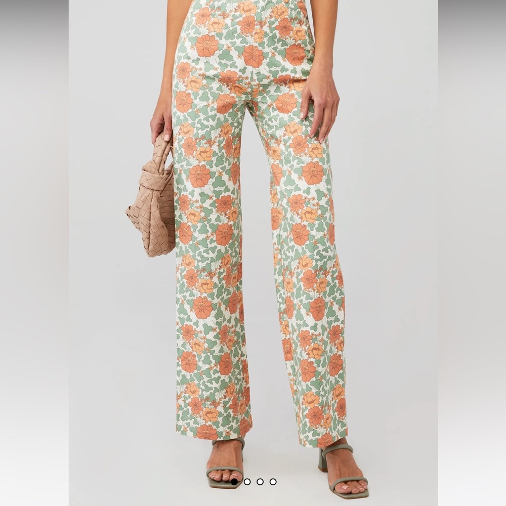 ROLLAS Rambling Floral Heidi Pant NWT size 10/M